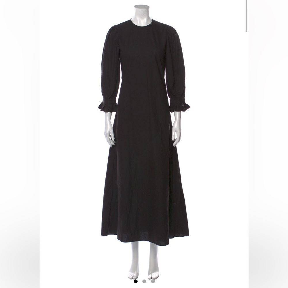 Doen Black Long Sleeve Midi Dress